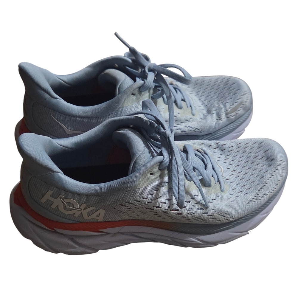 Hoka One Clifton 8 Soft Light Everyday Blue Walking Sneakers 6.5 Comfort Support